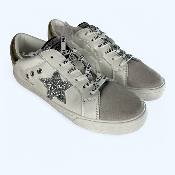 Vintage Havana Grande Rush Sneaker - Womens sz 8- White /Silver/Gold - Picture 1 of 10